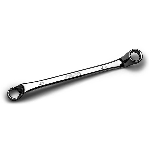 21 mm x 23 mm 75-Degree Deep Offset Double Box End Wrench